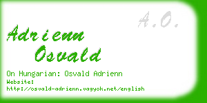 adrienn osvald business card